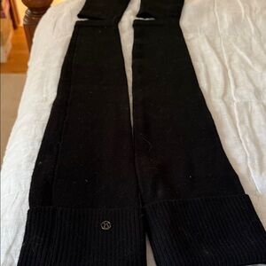 Lululemon Athletica Black Knit Leg Warmers